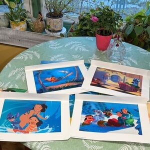 Lilo & stitch Disney lithograph set